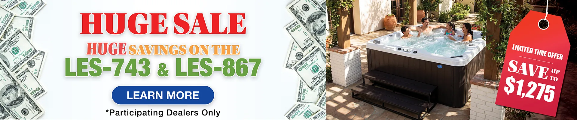 Calspas hot tub being used in a family setting - Lake Charles